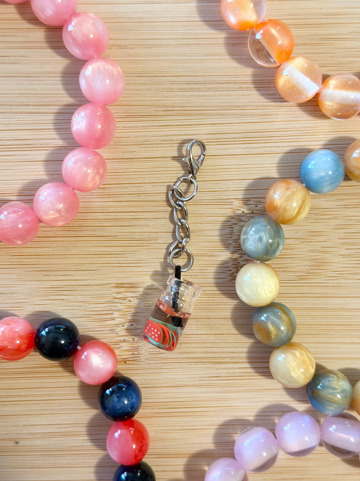 Strawberry Drink Bottle Charm