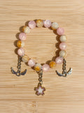 Pink/ Gold Sakura Bracelet