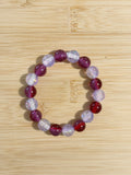 Berry Glitter Beaded Bracelet