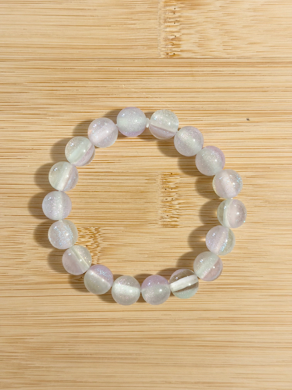 Iridescent Aura Beaded Bracelet