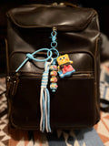 Light Blue Sea Sponge/Snail Character Bag Charm