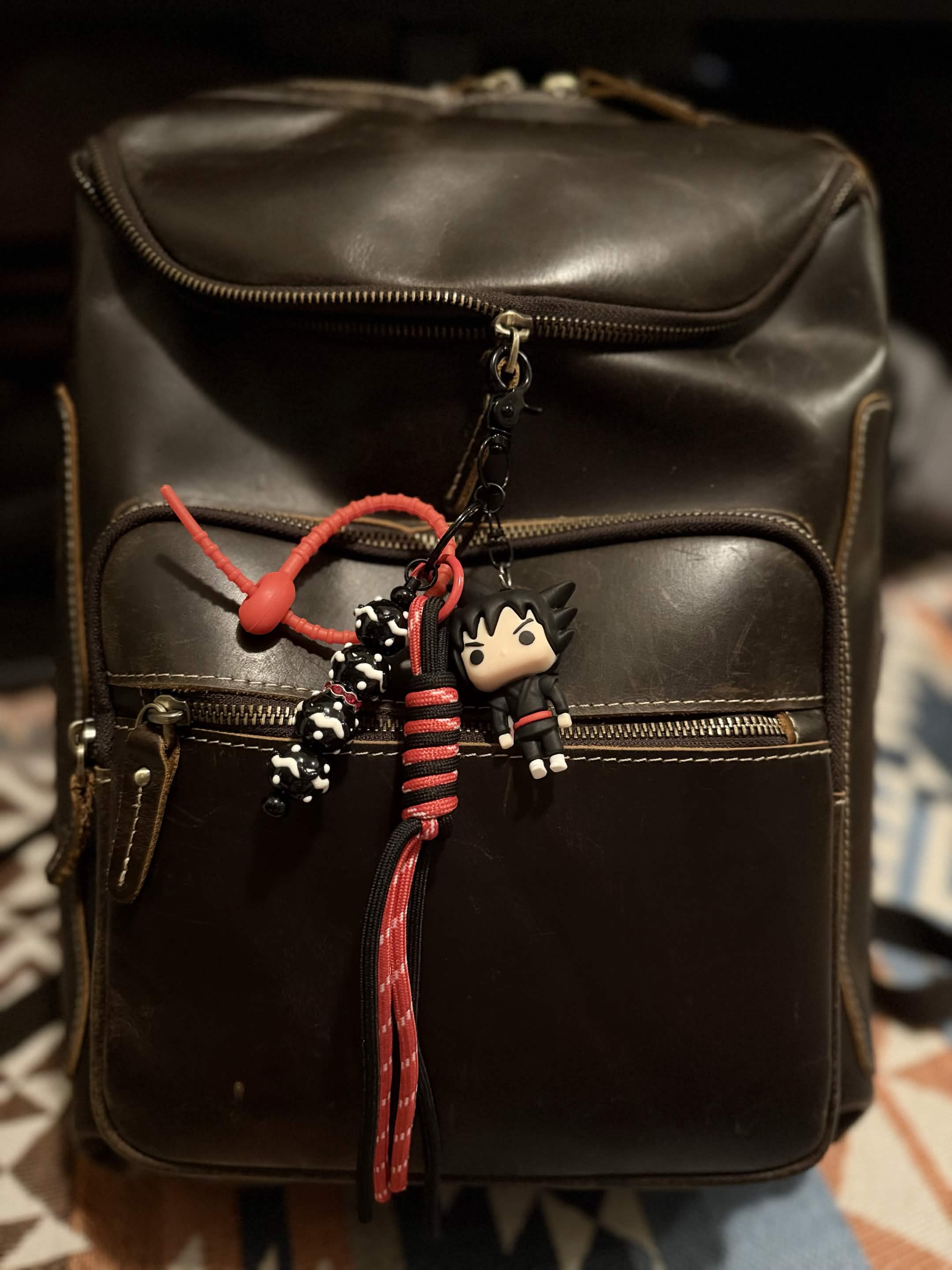 Black/ Red Anime Character Bag Charm